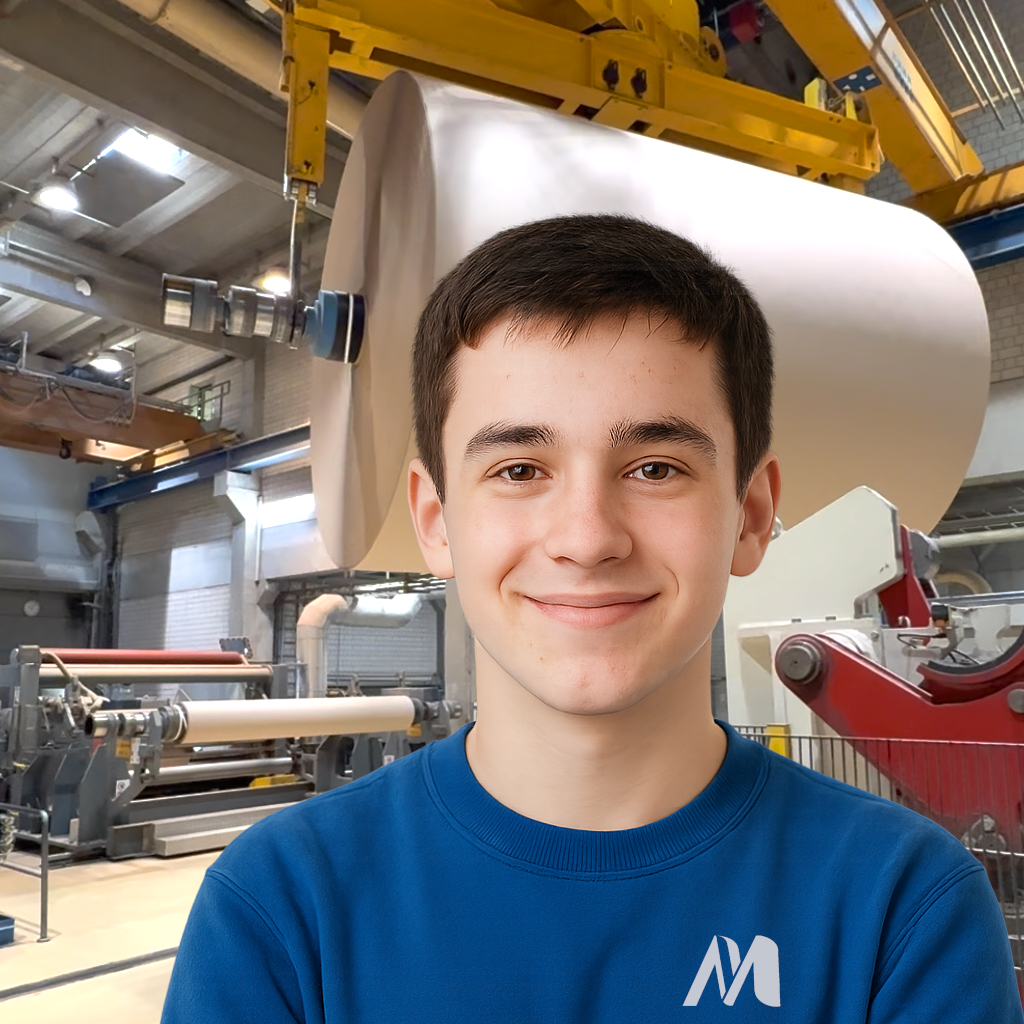 Mats an der Papiermaschine